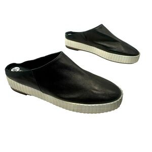 NEW - KELSI DAGGER - BROOKLIN MILLER - Women's Black Leather Slip-On Shoes - 8.5